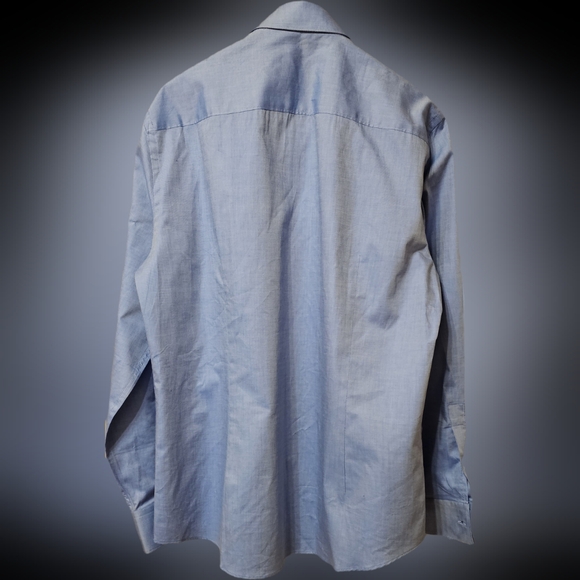 NWOT-Versace Collection Trend Sz.16½  42 Button  Down Shirt Flip Cuff   V-BL - Picture 3 of 15